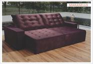 Sofá retrátil e reclinável Maranello 2,90m suede aveludado