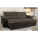 Sofá Retrátil e Reclinável Molas Ensacadas Cama inBox Botonê 2,12m Espuma Viscoelástico Suede Café Sofá Retrátil e Reclinável Molas Ensacadas Cama inBox Botonê 2,12m Espuma Viscoelástico Suede Café
