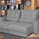 Sofá Retrátil e Reclinável Thor - Molas Ensacadas 250 Cm Veludo