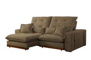 Sofa retratil e reclinavel toronto 2.90 - bege