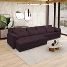 Sofá Retrátil Manual Sala de Estar Nolan Bipartido 379cm Conforto Premium em Couro Borgonha G58 - Gran Belo Sofá Retrátil Manual Sala de Estar Nolan Bipartido 379cm Conforto Premium em Couro Borgonha G58 - Gran Belo