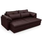 Sofá Retrátil Para Sala de Estar 2 Lugares 175cm Riza S03 Couro Caramelo - Lyam Decor