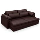 Sofá Retrátil Para Sala de Estar 2 Lugares 175cm Riza S03 Couro Caramelo - Lyam Decor