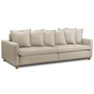 Sofá Retrátil Para Sala Living 3 Lugares 250cm Lake F04 Linho Bege - Lyam Decor