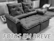 Sofá Retrátil Reclinável 1,60 m Preto 504 Athenas