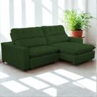 Sofa Retratil Reclinavel 2 Lugares 270cm Veludo Andreia