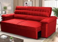 Sofá Retrátil Reclinável 2 lugares com molas 1,50m Quantum Suede Velut Vermelho - King House Sofá Retrátil Reclinável 2 lugares com molas 1,50m Quantum Suede Velut Vermelho - King House