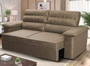 Sofá Retrátil Reclinável 2 lugares com molas 1,80m Quantum Suede Velut Tabaco - King House