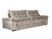 Sofá Retrátil Reclinável 2,10m com Molas e Espuma D33 Biondi Veludocristal - NETSOFAS