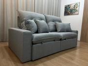 Sofá Retrátil Reclinável 2,30 m Linho Cinza A230 Capri Sofá Retrátil Reclinável 2,30 m Linho Cinza A230 Capri