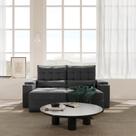 Sofá Retrátil Reclinável 3 Lugares 220cm Porta Copos e USB Embaúba Extra CabeCasa MadeiraOriginals Cinza Diamante Sofá Retrátil Reclinável 3 Lugares 220cm Porta Copos e USB Embaúba Extra CabeCasa MadeiraOriginals Cinza Diamante