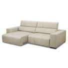 Sofá Retrátil Reclinável 3 Lugares 250cm Mare L08 Couro Off - Mpozenato