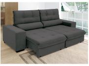 Sofá Retrátil Reclinável 3 Lugares Suede Brunello Linoforte Sofá Retrátil Reclinável 3 Lugares Suede Brunello Linoforte