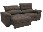 Sofá Retrátil Reclinável 3 Lugares Suede Hannover Linoforte