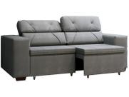 Sofá Retrátil Reclinável 3 Lugares Suede