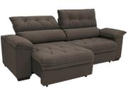 Sofá Retrátil Reclinável 4 Lugares Suede Hannover