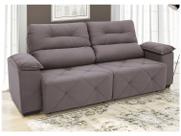 Sofá Retrátil Reclinável 4 Lugares Suede Moviment Grazzia Linoforte
