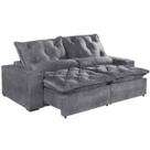 Sofá Retrátil Reclinável Elegance 4 lugares 2,30 Cinza Sofá Retrátil Reclinável Elegance 4 lugares 2,30 Cinza