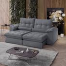 Sofá Retrátil Reclinável Molas Ensacadas Chicago 250 Cm