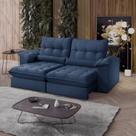 Sofá Retrátil Reclinável Molas Ensacadas Chicago 250 Cm