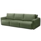 Sofá Retrátil Reclinável Para Sala 5 Lugares 345cm Egeu F04 Linho Verde - Lyam Decor