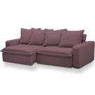 Sofá Retrátil Reclinável Para Sala de Estar Living 195cm Vêneto F04 Veludo Lilás - Lyam Decor Sofá Retrátil Reclinável Para Sala de Estar Living 195cm Vêneto F04 Veludo Lilás - Lyam Decor
