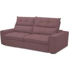 Sofá Retrátil Reclinável Para Sala de Estar Living 210cm Dimas F04 Veludo Lilás - Lyam Decor Sofá Retrátil Reclinável Para Sala de Estar Living 210cm Dimas F04 Veludo Lilás - Lyam Decor