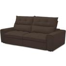 Sofá Retrátil Reclinável Para Sala de Estar Living 210cm Dimas F04 Veludo Marrom - Lyam Decor Sofá Retrátil Reclinável Para Sala de Estar Living 210cm Dimas F04 Veludo Marrom - Lyam Decor