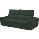 Sofá Retrátil Reclinável Para Sala de Estar Living 210cm Dimas F04 Veludo Verde - Lyam Decor