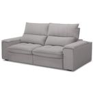 Sofá Retrátil Reclinável Para Sala de Estar Living 210cm Nápoles F04 Veludo Cinza - Lyam Decor Sofá Retrátil Reclinável Para Sala de Estar Living 210cm Nápoles F04 Veludo Cinza - Lyam Decor