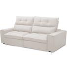 Sofá Retrátil Reclinável Para Sala de Estar Living 230cm Dimas F04 Bouclê Off White - Lyam Decor Sofá Retrátil Reclinável Para Sala de Estar Living 230cm Dimas F04 Bouclê Off White - Lyam Decor