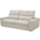 Sofá Retrátil Reclinável Para Sala de Estar Living 230cm Dimas F04 Veludo Bege - Lyam Decor Sofá Retrátil Reclinável Para Sala de Estar Living 230cm Dimas F04 Veludo Bege - Lyam Decor
