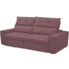 Sofá Retrátil Reclinável Para Sala De Estar Living 230cm Dimas F04 Veludo Lilás Sofá Retrátil Reclinável Para Sala De Estar Living 230cm Dimas F04 Veludo Lilás