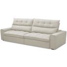 Sofá Retrátil Reclinável Para Sala de Estar Living 250cm Dimas F04 Veludo Bege - Lyam Decor Sofá Retrátil Reclinável Para Sala de Estar Living 250cm Dimas F04 Veludo Bege - Lyam Decor