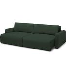 Sofá Retrátil Reclinável Para Sala de Estar Living 270cm Sevilha F04 Veludo Verde - Lyam Decor