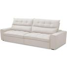 Sofá Retrátil Reclinável Para Sala de Estar Living 290cm Dimas F04 Bouclê Cru - Lyam Decor Sofá Retrátil Reclinável Para Sala de Estar Living 290cm Dimas F04 Bouclê Cru - Lyam Decor