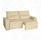 Sofa Retratil Reclinável Viena Bege Conce - Meu Estofado Sofa Retratil Reclinável Viena Bege Conce - Meu Estofado