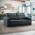 Sofá Retrátril 2 Lugares 180cm Hanover Reclinável Veludo Cinza Grafite NS Sofá Retrátril 2 Lugares 180cm Hanover Reclinável Veludo Cinza Grafite NS