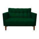 Sofá Retrô Namoradeira 2L Livia Suede Verde