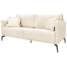 Sofa Sala De Estar Liv 2 Lugares Pes Aço Linho 231 Natural Ezz Natural Sofa Sala De Estar Liv 2 Lugares Pes Aço Linho 231 Natural Ezz Natural