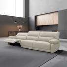 Sofá Sala de Estar Reclinável Retrátil 333cm Swift Linho Braque OffWhite G81 - Gran Belo Sofá Sala de Estar Reclinável Retrátil 333cm Swift Linho Braque OffWhite G81 - Gran Belo