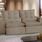 Sofá São Paulo Retrátil e Reclinável - Assento com Molas 250 Cm Veludo