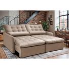 Sofá Sem Caixa 2,00m SoftGel Celeste. Velusoft Cama inBox