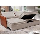 Sofá Sem Caixa Retrátil Baú 1,75m Cama inBox Grace Tecido Linho e material sintético Bege Claro Sofá Sem Caixa Retrátil Baú 1,75m Cama inBox Grace Tecido Linho e material sintético Bege Claro