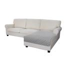 Sofá Slipcover Easy-Going em forma de L secional 110 x 170 cm cinza claro