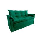 Sofá Small 3 Lugares Conforto 160cm Suede Bege Herrero Decor