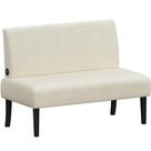 Sofá Sofá sem braços Loveseat Futon Yaheetech para quarto bege