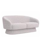Sofá Solis 2 Lugares 150cm Bouclé Cinza - Sallar Home