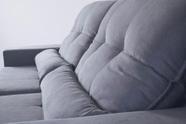 Sofá Super Luxo Pérola Retrátil e Reclinável Suede