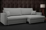 Sofá Tango 1,80m sem caixa, Retrátil e Reclinável Velosuede Grafite - NETSOFAS